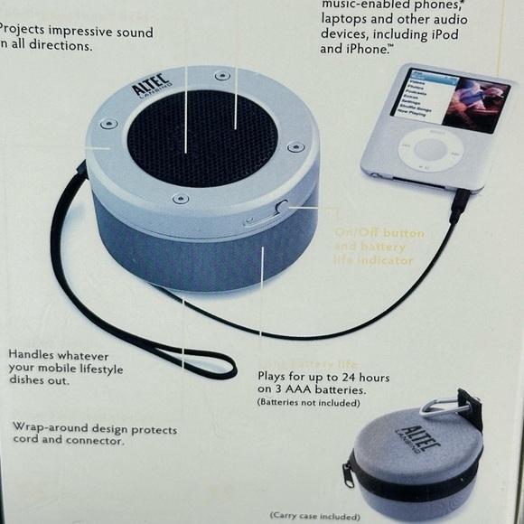 Altec Lansing Orbit MP3 iM237 Mighty Little Speaker Amazing Clarity and Depth - Picture 7 of 9